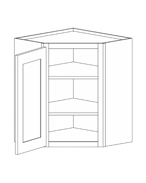 WDC2430L<br>Wall Diagonal Corner 24"x30" Left HNG - Bianco