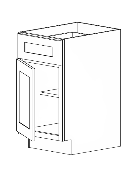 B12L<br>Base 12 Left Hinge - Smoked Cashew