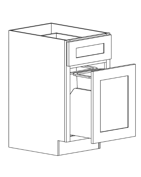 BWBD18<br>Base Double Wastebasket 18 - Seadance Green