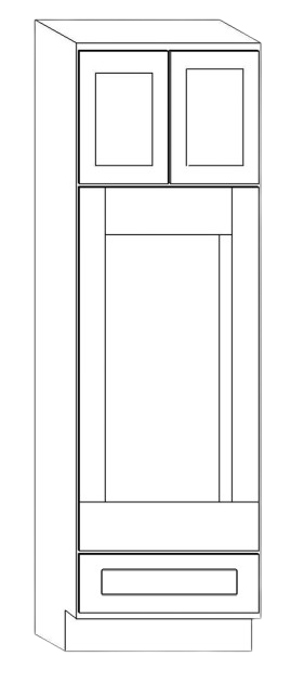 OC3393-1D <br>Oven Cabinet 3393 1 Drawer - Summit Grey