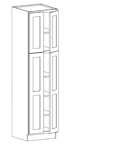 TP2493<br>Tall Pantry 2493 (Double Door) - Seadance Green