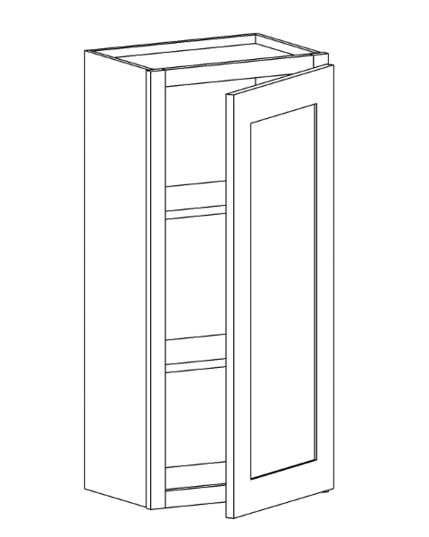 W1839R<br>-Wall 1839 Right HNG - Summit Grey