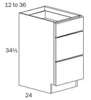 BD312<br>Base 3 Drawer 12