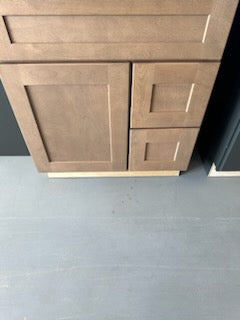 VCOMBO30R<br>Vanity Combo 30 - Drawers on Right - Smoked Cashew