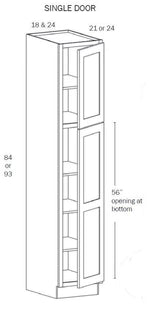 TP1884R <br> Tall Pantry 1884 Right HNG